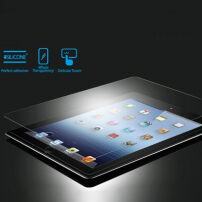 Sticlă durificată 9H+, super rezistentă, grosime 0,4 mm, cu muchie teşită 2.5Du (Tempered Glass), pentru Apple iPad 4 / iPad 3 / iPad 2