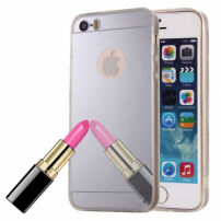 Capac de protecţie spate, tip oglindă, pentru iPhone 5 / 5S / SE (2016) – argintiu