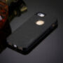 Capac metalic de protecţie spate MOTOMO, pentru Apple iPhone 5 / 5S / SE (2016) – negru