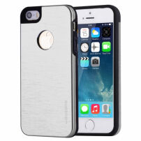 Capac metalic de protecţie spate MOTOMO, pentru Apple iPhone 5 / 5S / SE (2016) – argintiu