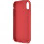 Guess Debossed Peony carcasă pentru iPhone X / XS - roșu