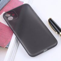 Carcasă mată super-subțire, pentru iPhone 11 - gri