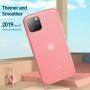 Baseus carcasă transparentă din silicon, pentru iPhone 11 Pro Max - roșu