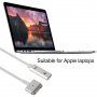 Adaptor 5 Pin MagSafe 2 (formă T) pentru USB-C pentru MacBook - 15cm - argint
