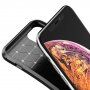 Carcasă cu textură de fibre de carbon pentru iPhone 11 Pro Max - negru