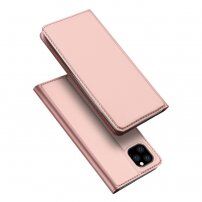 Dux Ducis husă flip cu stativ pentru iPhone 11 Pro - roz-auriu