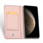 Dux Ducis husă flip cu stativ pentru iPhone 11 Pro - roz-auriu