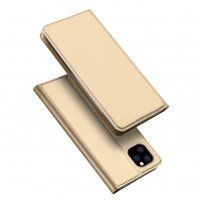Dux Ducis husă flip cu stativ pentru iPhone 11 Pro - auriu
