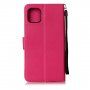 Husă tip portofel, cu stativ, pentru iPhone 11 Pro - fucsia