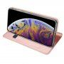 Dux Ducis husă flip cu stativ pentru iPhone 11 - roz-auriu