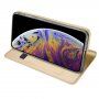 Dux Ducis husă flip cu stativ pentru iPhone 11 - auriu