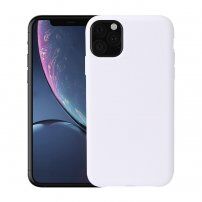 Howmark carcasă moale cauciucată pentru iPhone 11 Pro Max - alb