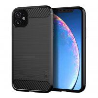 Mofi carcasă cu textură șlefuită, pentru iPhone 11 - negru
