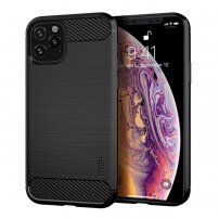 Mofi carcasă cu textură șlefuită, pentru iPhone 11 Pro - negru