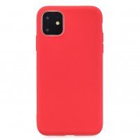 Carcasă din plastic moale, pentru iPhone 11 Pro - roșu