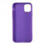 Carcasă mată din plastic moale, pentru iPhone 11 - violet