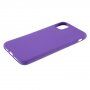 Carcasă mată din plastic moale, pentru iPhone 11 - violet