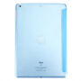 Carcasă cu suport şi cu partea din spate din plastic durificat, pentru iPad 9,7" (2017/2018) / Air - albastru