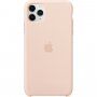 Carcasă originală Apple, din silicon, pentru iPhone 11 Pro Max - roz nisipiu
