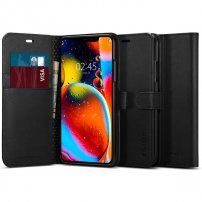 Spigen Wallet S husă tip portofel pentru iPhone 11 - negru