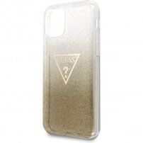 Guess Solid Glitter carcasă sclipitoare pentru iPhone 11 Pro Max - auriu