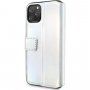 Guess Iridescent Book husă flip pentru iPhone 11 - argintiu