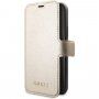 Guess Iridescent Book husă flip pentru iPhone 11 Pro - auriu
