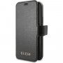 Guess Iridescent Book husă flip pentru iPhone 11 Pro - negru