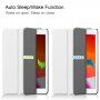 Husă din piele PU, cu funcție de adormire, pentru iPad 10,2" (2019-2021) - alb