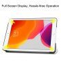 Husă din piele PU, cu funcție de adormire, pentru iPad 10,2" (2019-2021) - alb