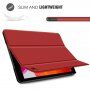 Smart husă cu stativ și funcție sleep, pentru iPad 10,2" (2019-2021) - roșu