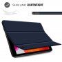 Smart husă cu stativ și funcție sleep, pentru iPad 10,2" (2019-2021) - albastru