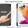 DUX DUCIS Domo husă cu spațiu pentru Apple Pencil și funcție de adormire, pentru iPad 10,2" (2019-2021) - negru