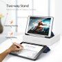 DUX DUCIS Domo husă cu spațiu pentru Apple Pencil și funcție de adormire, pentru iPad 10,2" (2019-2021) - albastru inchis