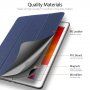 DUX DUCIS Domo husă cu spațiu pentru Apple Pencil și funcție de adormire, pentru iPad 10,2" (2019-2021) - albastru inchis