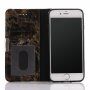 Husă flip cu model marmură, pentru iPhone 7 / 8 - negru