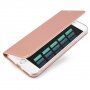 Dux Ducis husă flip cu stativ pentru iPhone 7 / 8 - roz-auriu