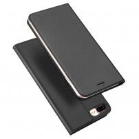 Dux Ducis husă flip cu stativ pentru iPhone 7 Plus / 8 Plus - gri închis