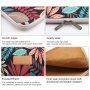 Husă cu fermoar, cu model floral colorat, pentru iPad până la 13" / MacBook până la 14" - bej