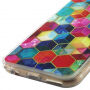 Husă din cauciuc, cu deschidere flip, pentru iPhone 6 / 6S – forme colorate