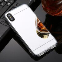 Carcasă tip oglindă pentru iPhone XR - argintiu