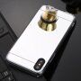 Carcasă tip oglindă pentru iPhone XS Max - argintiu