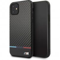 BMW M Carbon Tricolore carcasă pentru iPhone 11 Pro Max - negru