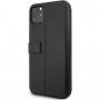 BMW husă flip din piele artificială, pentru iPhone 11 Pro Max - negru