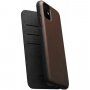 Nomad Folio husă flip din piele, pentru iPhone 11 - maro
