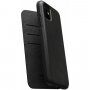 Nomad Folio husă flip din piele, pentru iPhone 11 - negru