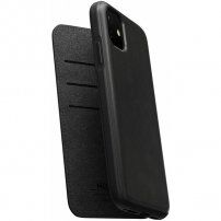 Nomad Folio husă flip din piele, pentru iPhone 11 - negru