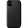 Nomad Folio husă flip din piele, pentru iPhone 11 - negru