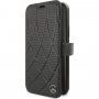 Mercedes Quilted Perf husă flip pentru iPhone 11 Pro Max - negru