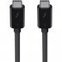 Belkin cablu de date și încărcare ThunderBolt 3 (USB-C / USB-C) pentru iPhone / iPad / MacBook / AirPods - 0,8 m - negru
